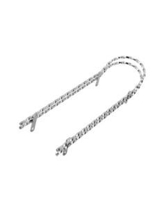 Double Twisted Square Sissy Bar Chrome.